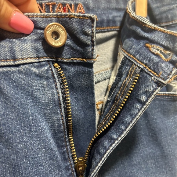 SANTANA JEANS, size 8 x 30, straight leg, button/zipper front, with pockets - Picture 4 of 6